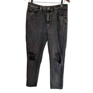 Garage black Distressed Women Mom Jeans size 29